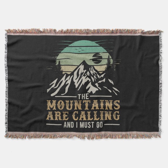 Die Berge rufen und ich muss gehen Decke (Vorderseite)