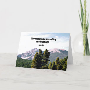 Die Berge rufen und ich muss gehen. Karte