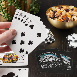 Die Berge rufen und ich muss gehen Spielkarten