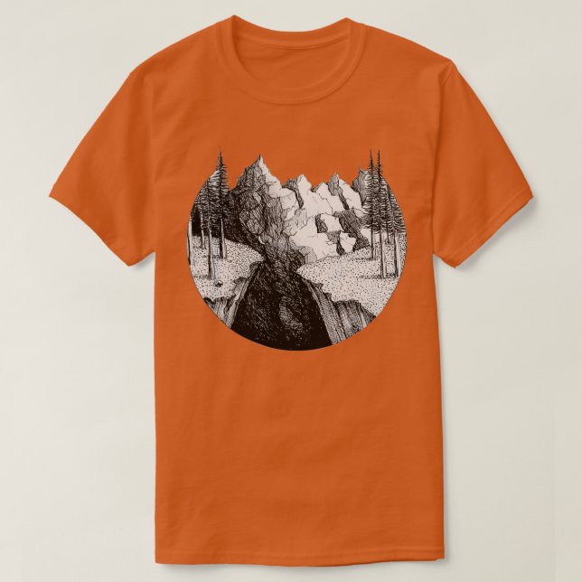 Die Berge T-Shirt (Design vorne)