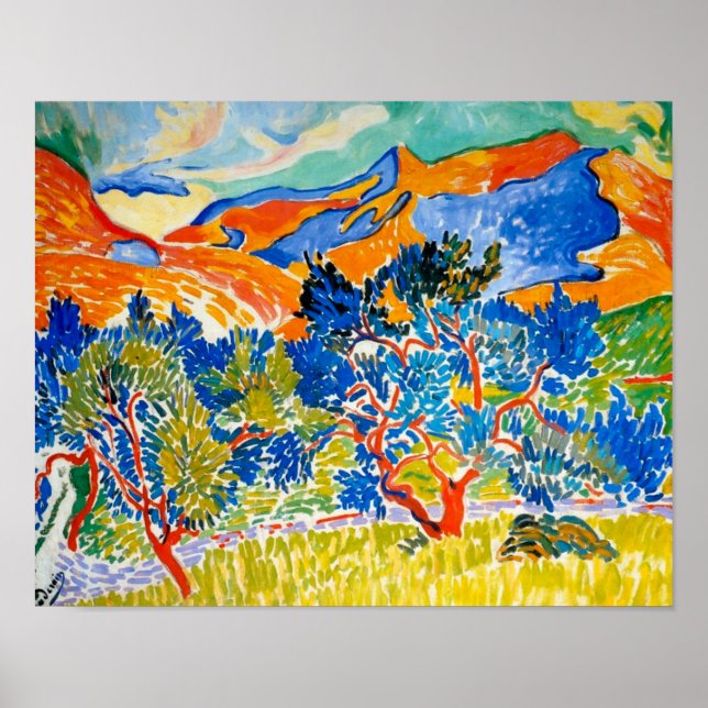 Die Berge von Collioure | Andre Derain | Poster (Vorne)