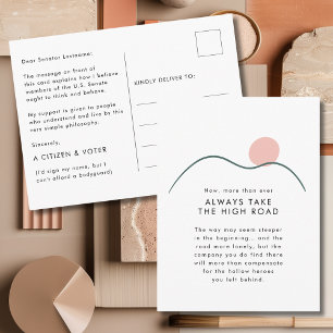 Die BerglSun nimmt die hohe Straße für Senatoren Postkarte