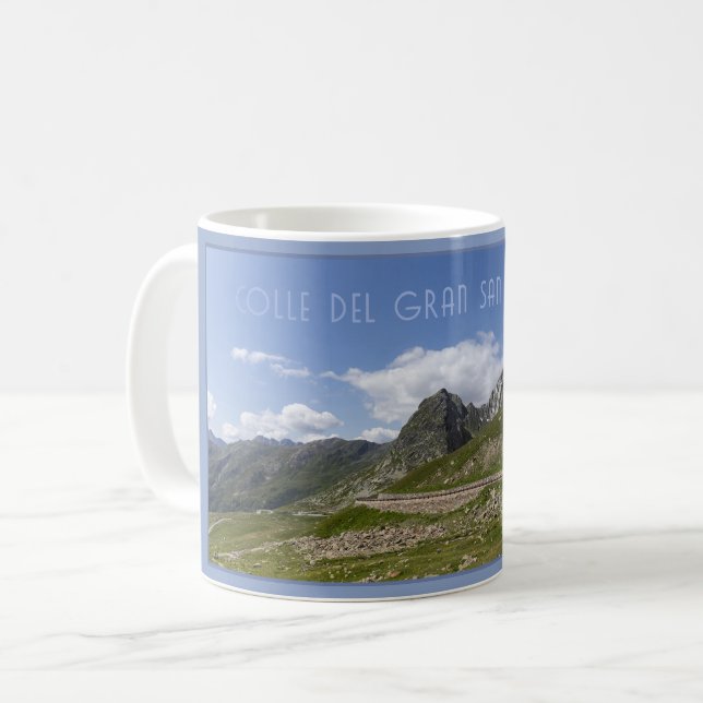 Die Bergstrasse nach Italien, Aostatal. Kaffeetasse (Vorderseite Links)