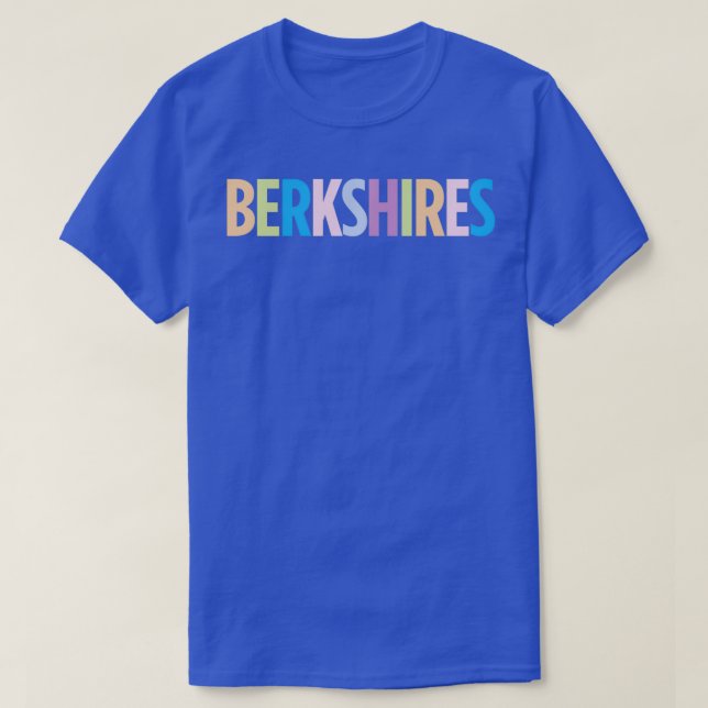 Die Berkshires Massachusetts farbenfrohe Ferien T-Shirt (Design vorne)