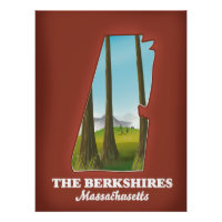 Die Berkshires Massachusetts-Karte