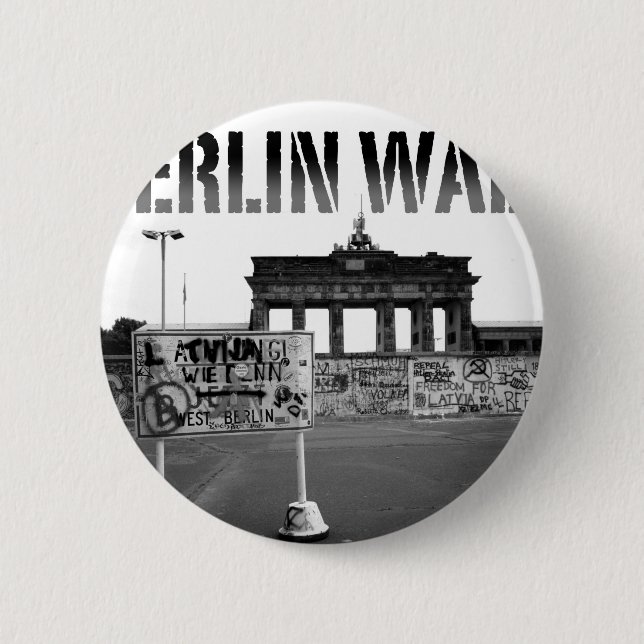Die Berliner Mauer Deutschland 1989 - Pro-Foto Button (Vorderseite)