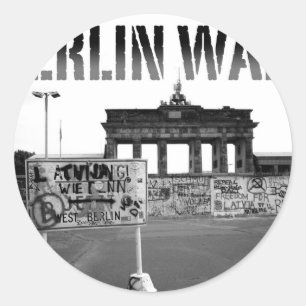 Die Berliner Mauer Deutschland 1989 - Pro-Foto Runder Aufkleber