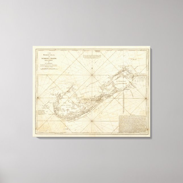 Die Bermudas oder die Sommerinseln Leinwanddruck (Vorderseite)