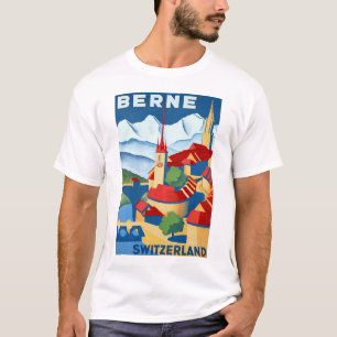 Die Bern ~ Schweiz ~Vintage Schweizer-Reise T-Shirt