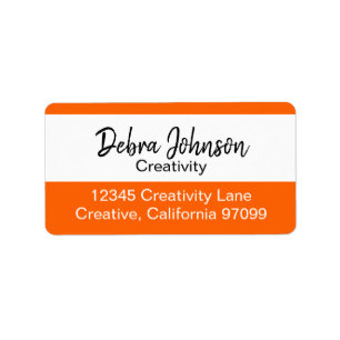 Die Beruflichen klassischen, modernen Streifen Adressaufkleber