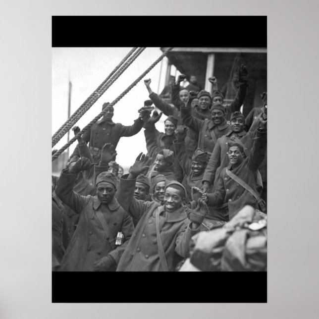 Die berühmte 369. Ankunft in N.Y. City_War Image Poster (Vorne)