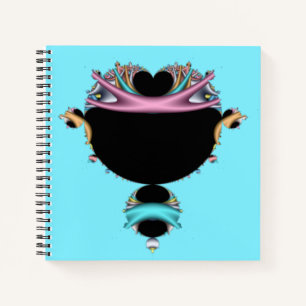 Die berühmte Aquamarine und rosa Kunstkunst von Ma Notizbuch
