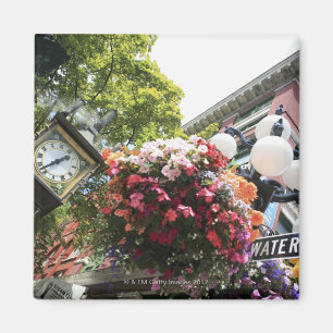 Die berühmte Dampf-Uhr in Gastown - Vancouver, Magnet