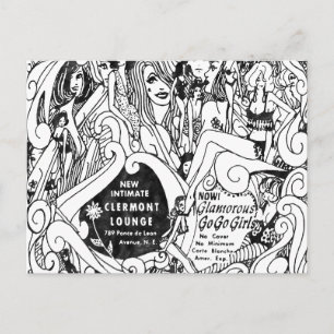 Die berühmte Lounge Lounge Postcard des Clairmont Postkarte