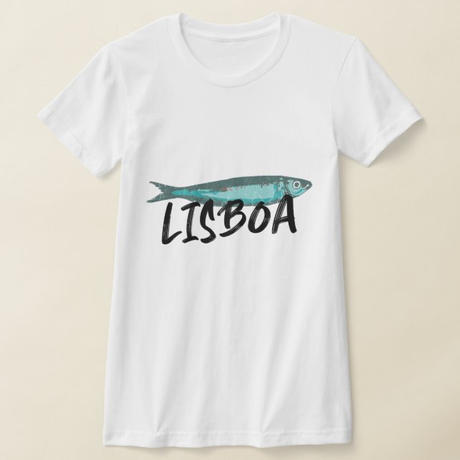 Die berühmte Sardine des Festivals von Lissabon T-Shirt (Ablage )