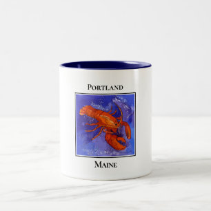 Die berühmten Rotgeburten, Portland Maine Zweifarbige Tasse