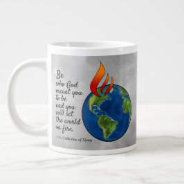Die berühmteste Catherine von Siena Zitat Jumbo-Tasse