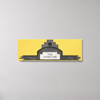 die Beschilderung von Hamiton Leinwanddruck