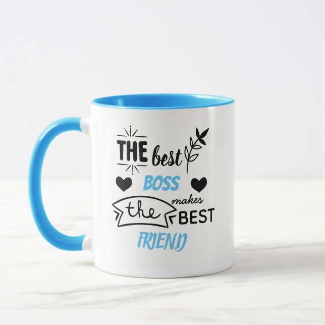 Die BEST BOSS macht die besten Freundschaftsgesche Tasse (Links)