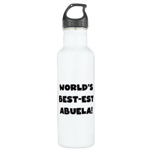 Die beste Abuela der Black Text World Trinkflasche