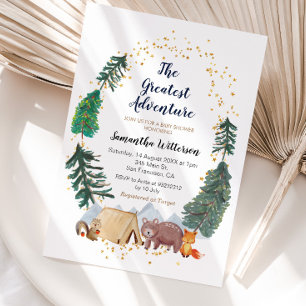 Die Beste Adventure Forest Baby-Dusche Einladung