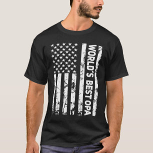 Die beste amerikanische Flagge der Welt - Großopa  T-Shirt