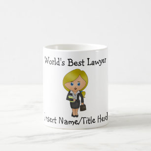Die beste Anwältin der Welt - Blonde, Blue Eyes Co Kaffeetasse
