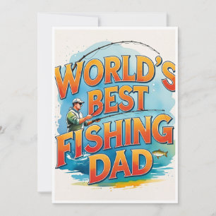 Die beste Aquarell-Vater der Welt Feiertagskarte