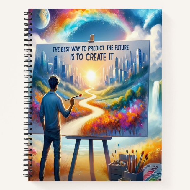 Die beste Art, die Zukunft vorherzusagen Notizbuch (Vorderseite)