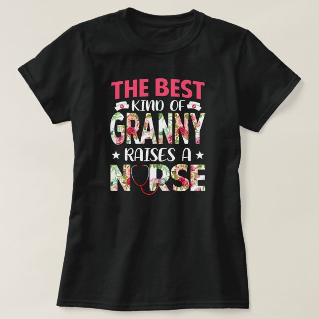Die beste Art von Granny hebt eine nurse lustige M T-Shirt (Design vorne)