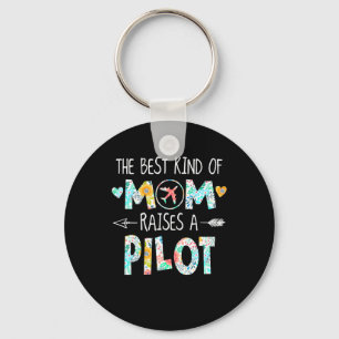 Die beste Art von Mama Raise Pilot Bestes Geschenk Schlüsselanhänger