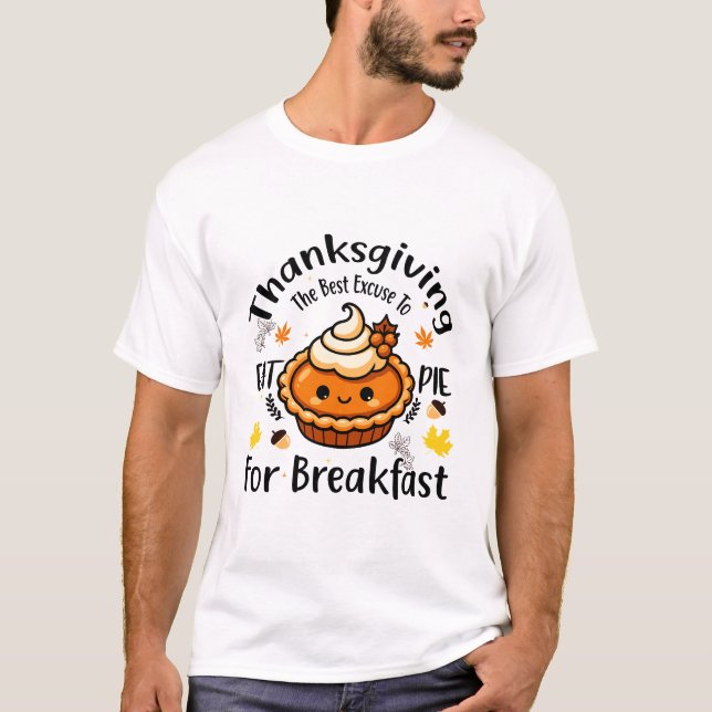 Die beste Ausrede für das Frühstück T-Shirt (Vorderseite)