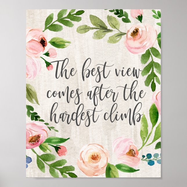 Die beste Aussicht kommt nach dem härtesten Aufsti Poster (Vorne)