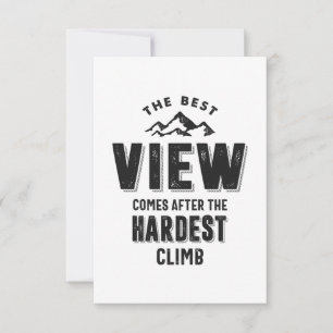 Die beste Aussicht kommt nach dem härtesten Aufsti RSVP Karte
