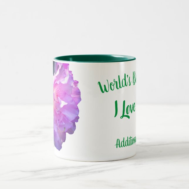 Die beste Azalea-Blume der Welt Personalisiert Zweifarbige Tasse (Mittel)