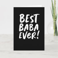 Die beste Baba je Spaß moderne Vatertagskarte