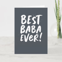Die beste Baba je Spaß moderne Vatertagskarte