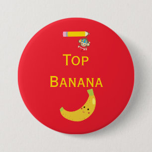 Die beste Banane mit dem "Hanging Monkey Award Rib Button