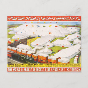 Die Beste Barnum & Bailey Show der Welt Postkarte
