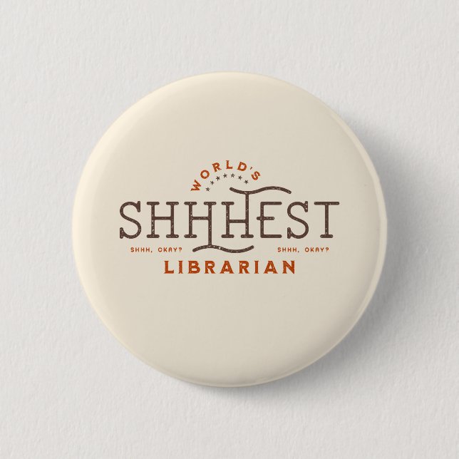 Die beste Bibliothekarin der Welt Button (Vorderseite)
