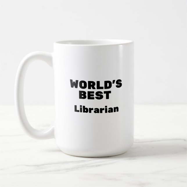 Die beste Bibliothekarin der Welt Kaffeetasse (Links)