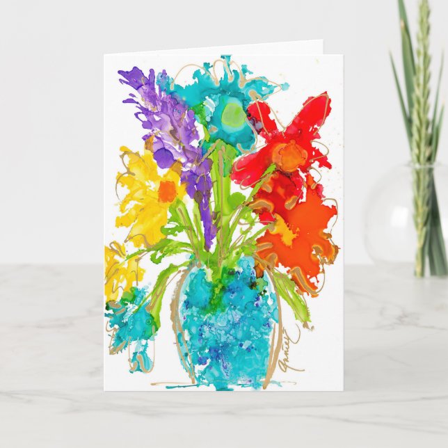 Die Beste Blankekarte für das Geschenk Dankeskarte (Vorderseite)