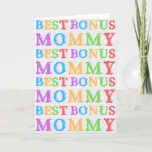 Die beste Bonus Mommy Mother Day Card Dankeskarte