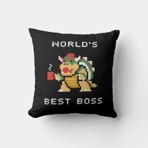 Die beste Boss-T - Shirt-Hoodie der Welt Kissen