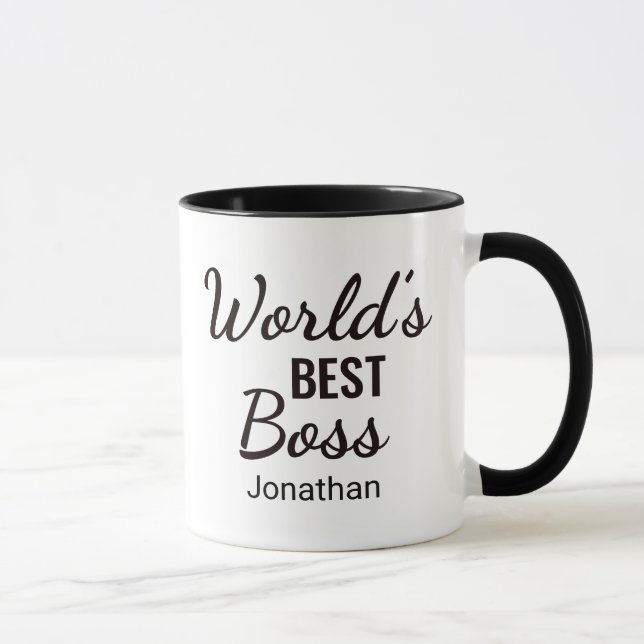 Die beste Boss-Tasse der personalisierten Black Wo Tasse (Rechts)