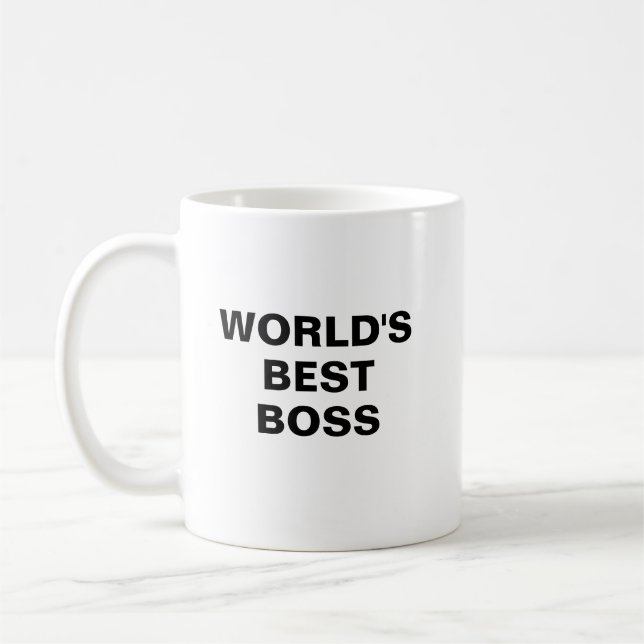 Die beste Boss-Tasse der Welt Kaffeetasse (Links)