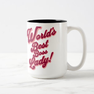 'Die beste Bossdame der Welt' Zweifarbige Tasse