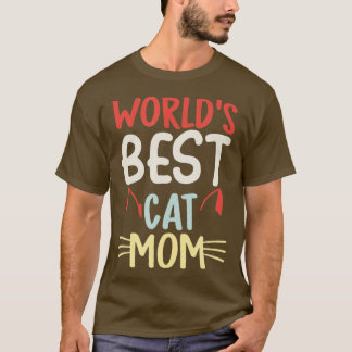 Die beste Cat-Mama der Vintagen Welt Meow Cat Best T-Shirt