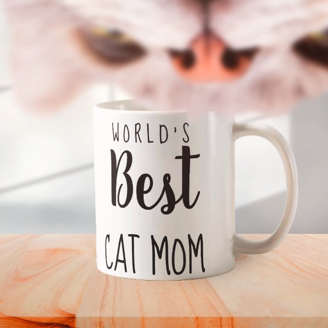 Die beste Cat-Mama der Welt - individuell anpassba Kaffeetasse (Von Creator hochgeladen)