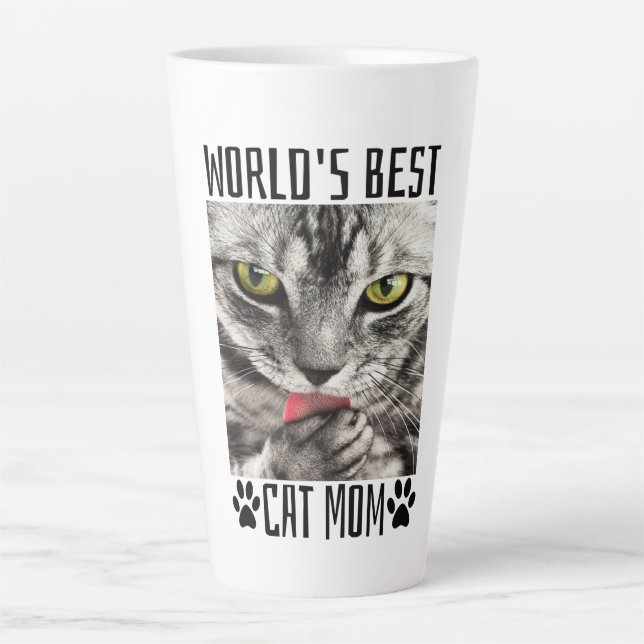Die beste Cat-Mama der Welt Milchtasse (Vorderseite)